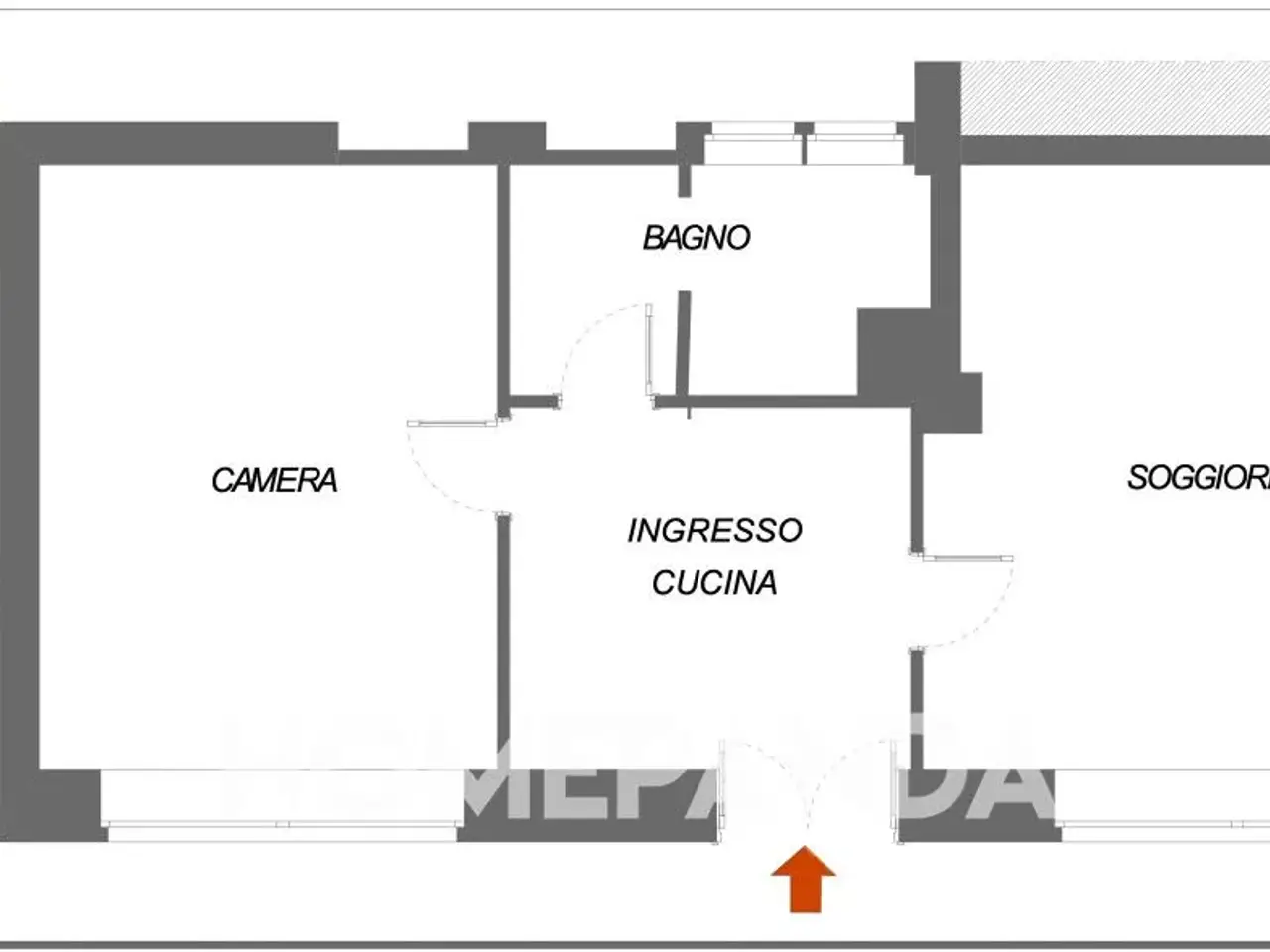 Ufficio in Via Carlo Boncompagni 2c, Torino, {3} - Planimetria 1