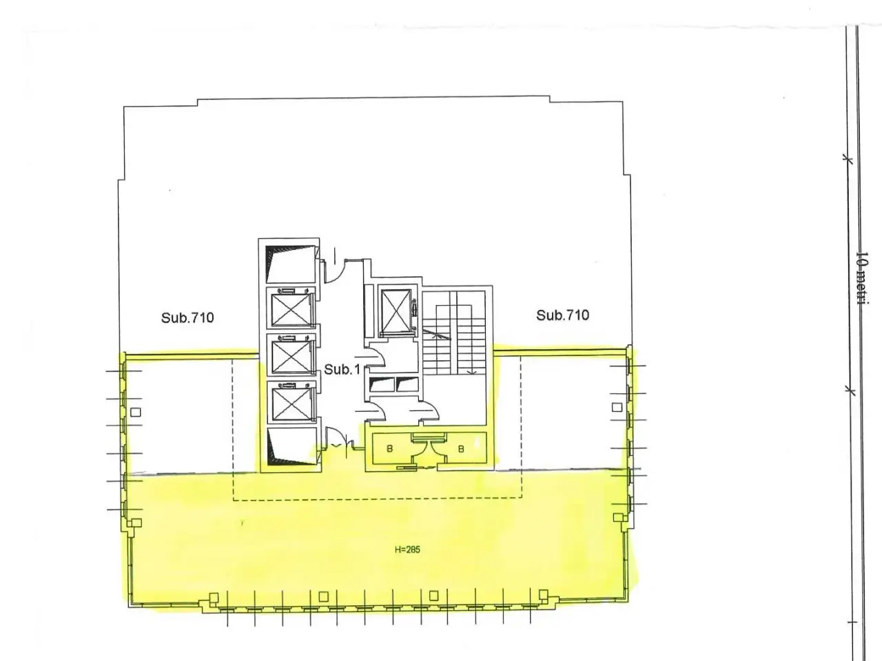 Ufficio in Via Torri Bianche 1, Vimercate, {3} - Planimetria 1