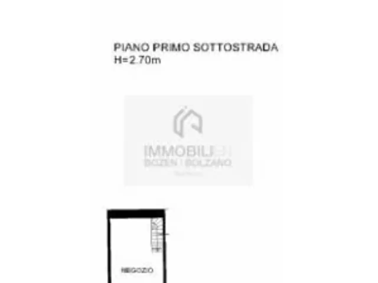 Negozio in Via Leonardo da Vinci 3, Bolzano, {3} - Planimetria 1