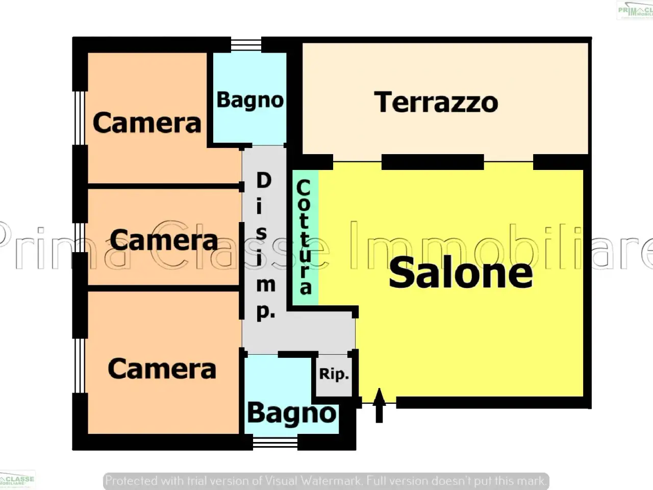 Attico in vendita, Via Celestino V, Pescara - Planimetria 1