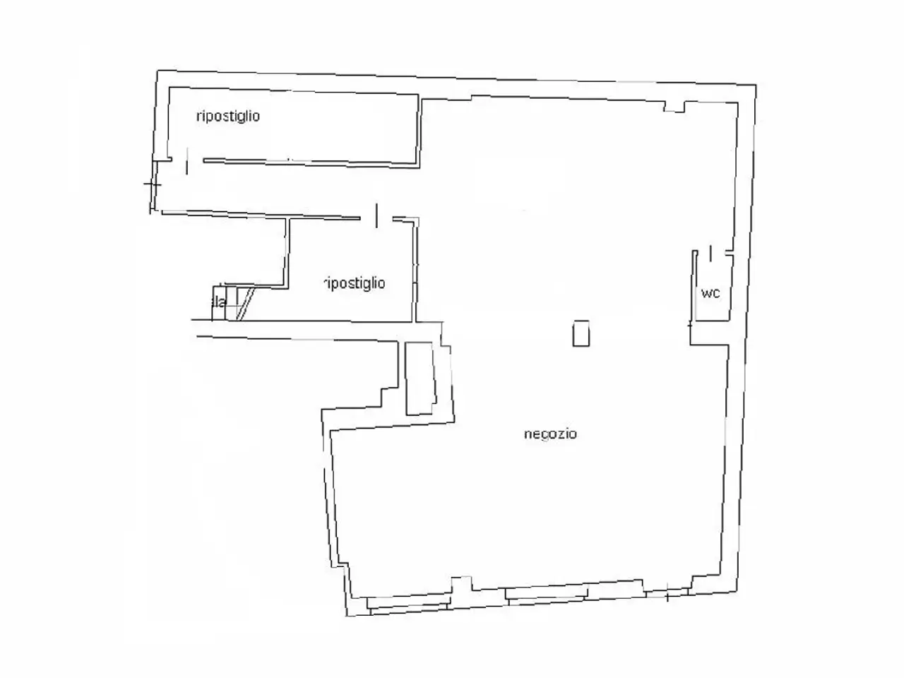 Negozio in Via Vittorio Lusani 28, Saluggia, {3} - Planimetria 1