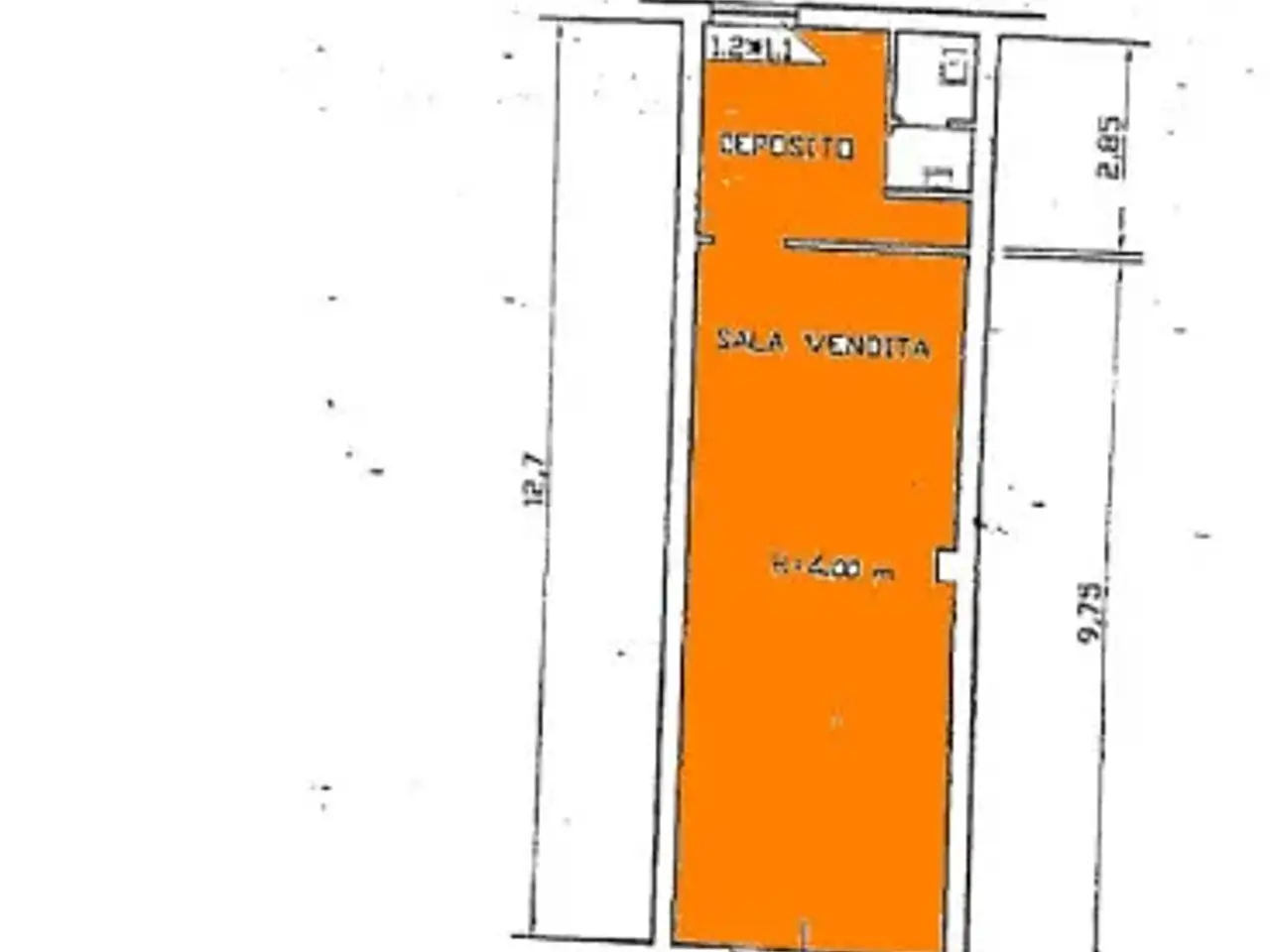 Negozio in Via Giuseppe De Robertis 94, Trani, {3} - Planimetria 1