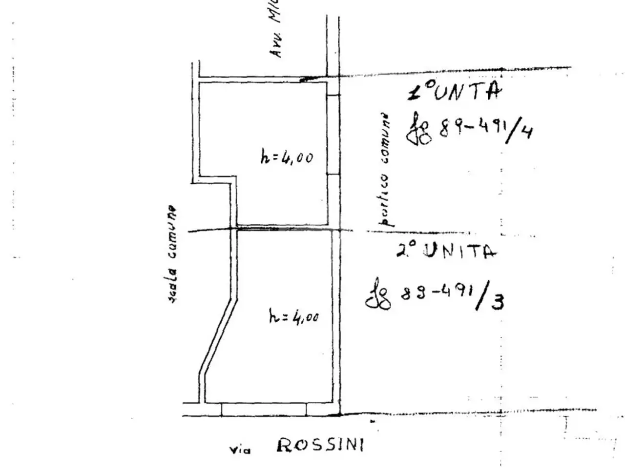 Negozio in Via Gioachino Rossini 23, Cassino, {3} - Planimetria 1