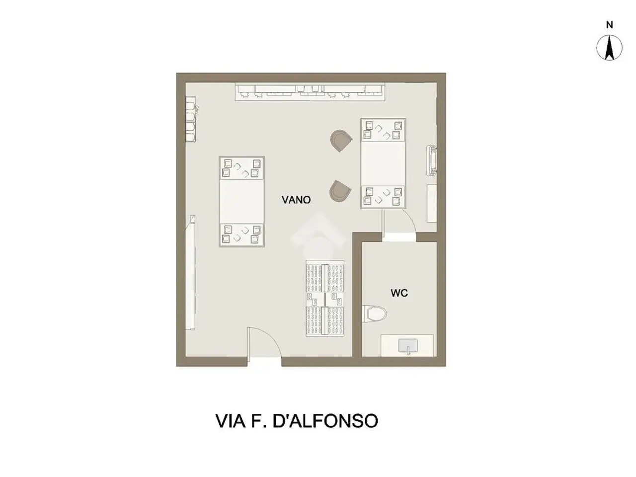 Negozio in Via Filippo d'Alfonso 87, San Severo, {3} - Planimetria 1