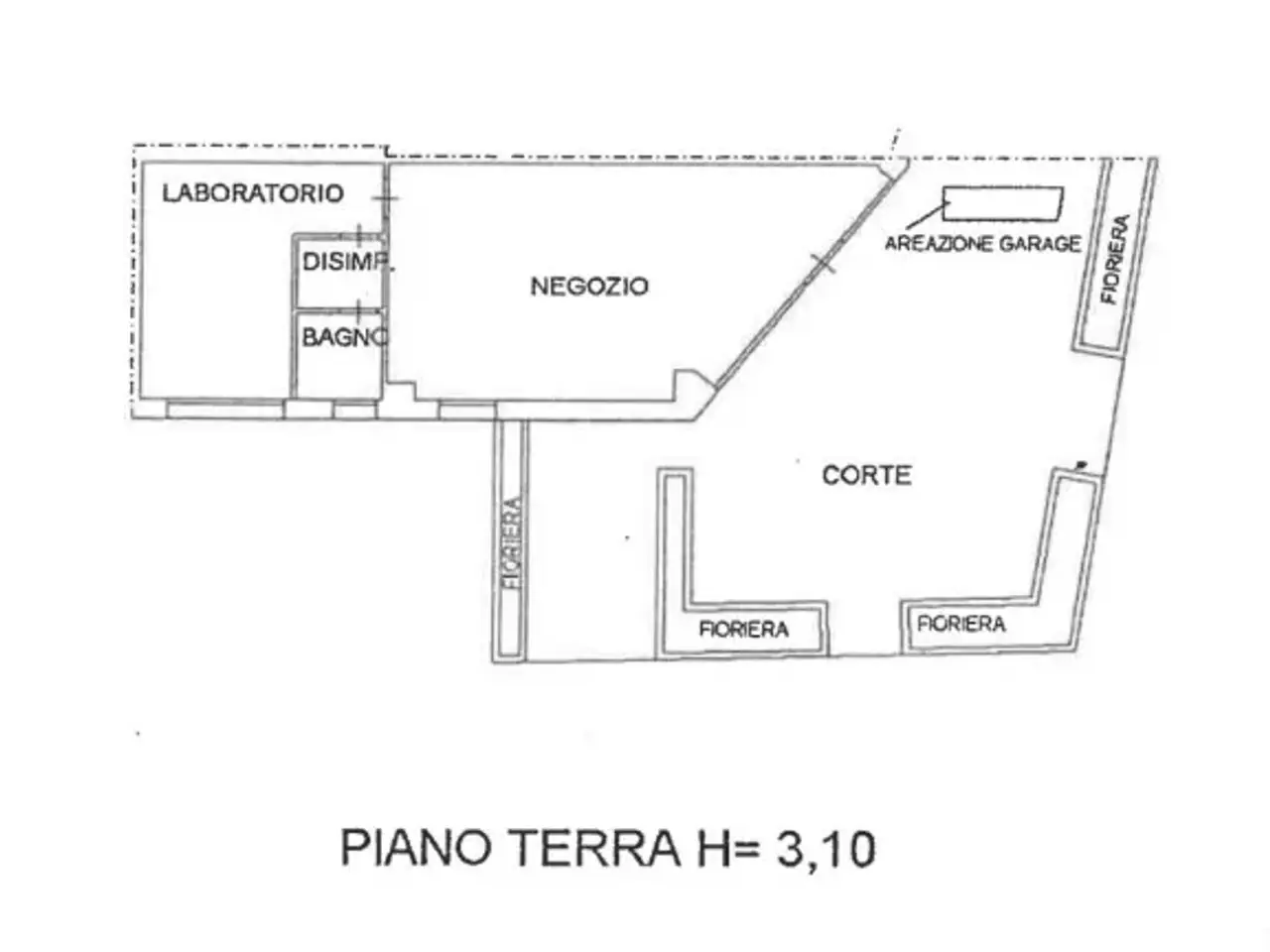 Negozio in Via del Prete 27, Cattolica, {3} - Planimetria 1