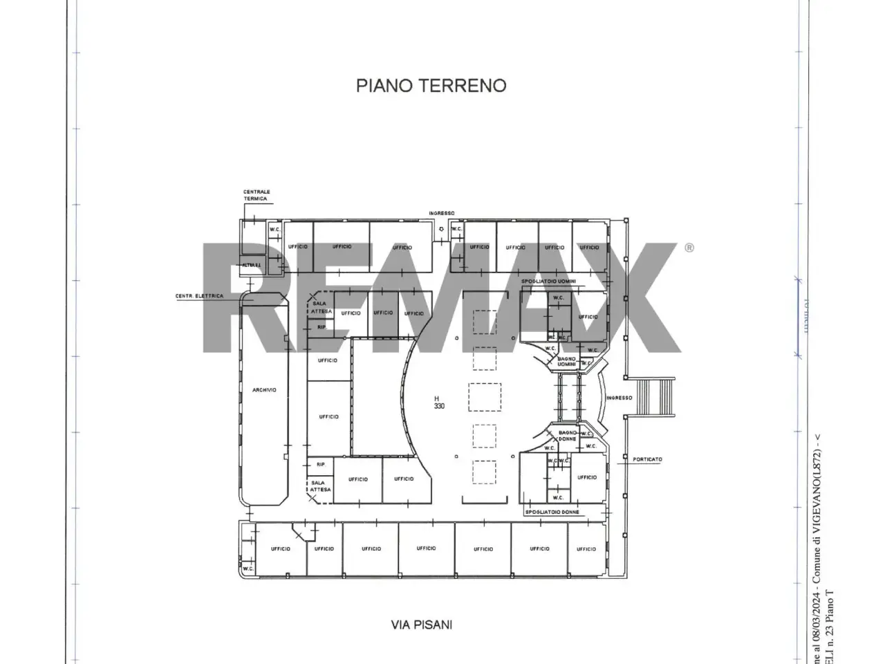 Ufficio in Via Domenico Pisani 29, Vigevano, {3} - Planimetria 1