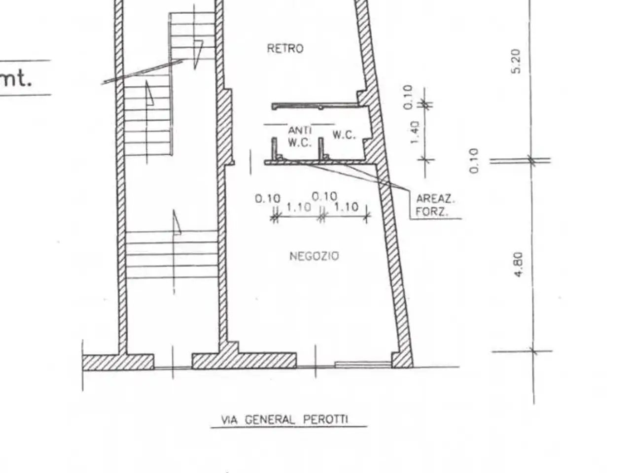 Negozio in Via Generale Giuseppe Perotti 20, Grugliasco, {3} - Planimetria 1