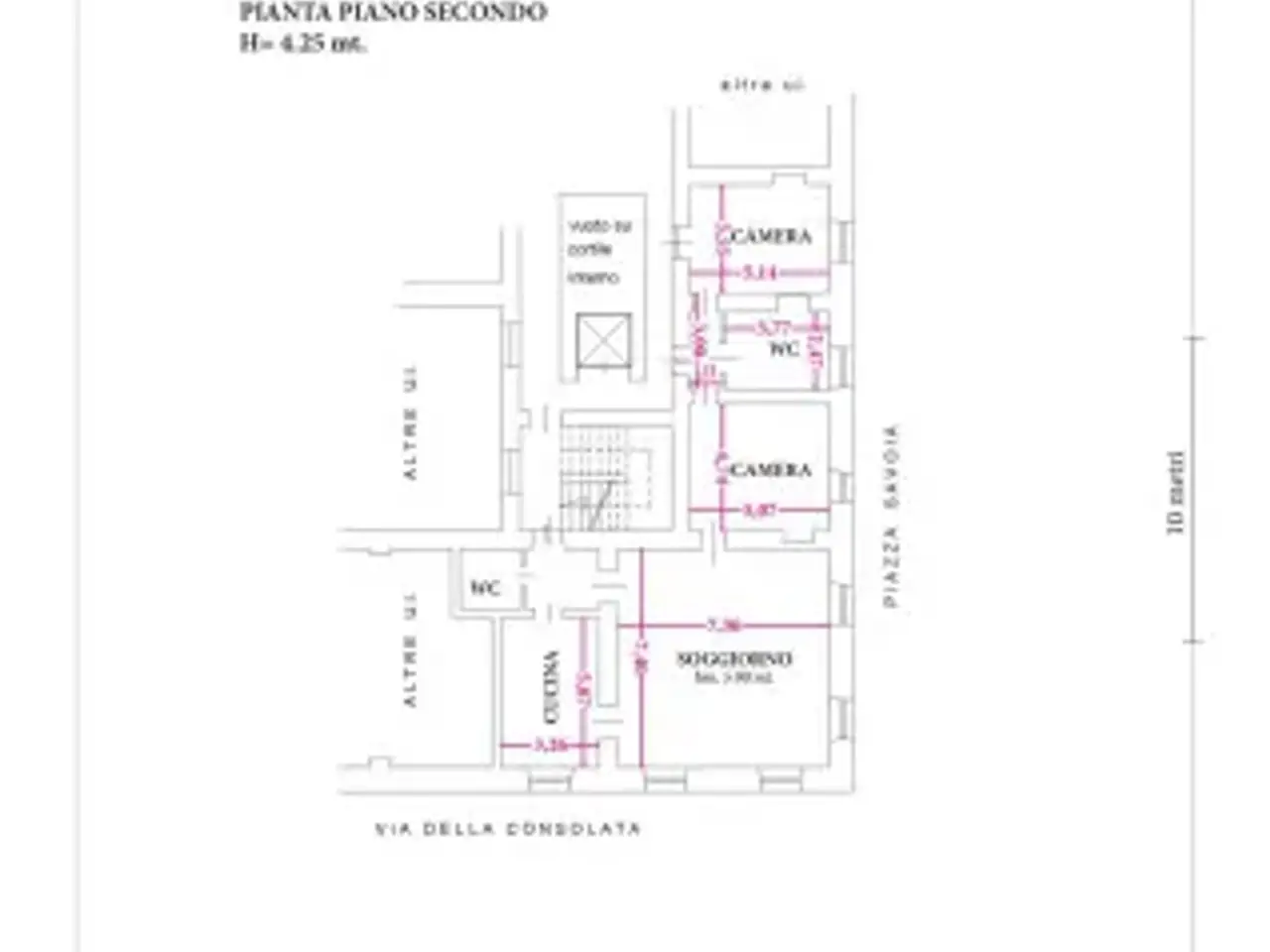 Ufficio in Via della Consolata 1bis, Torino, {3} - Planimetria 1
