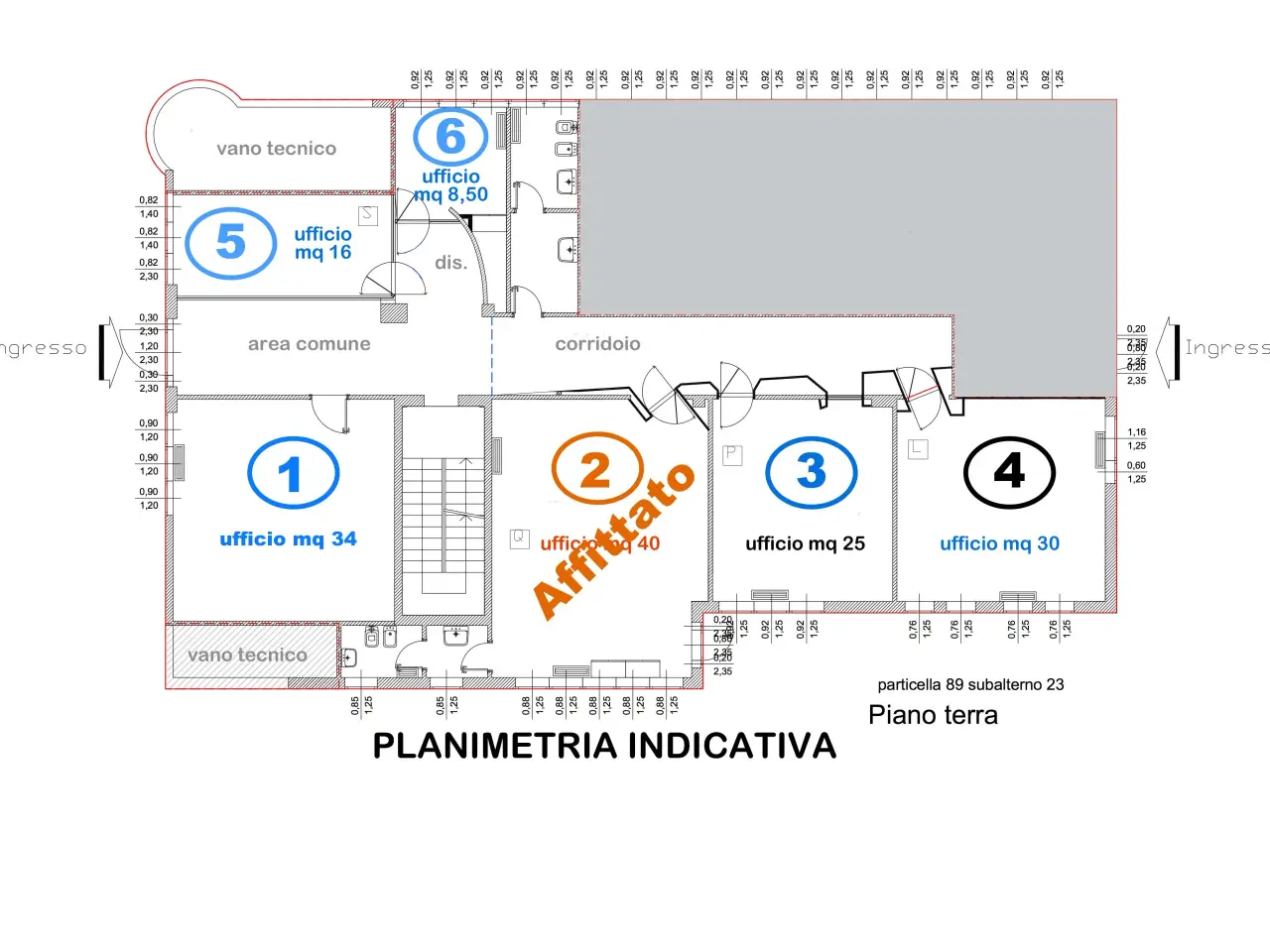 Ufficio in Via 1 Maggio, Imola, {3} - Planimetria 1
