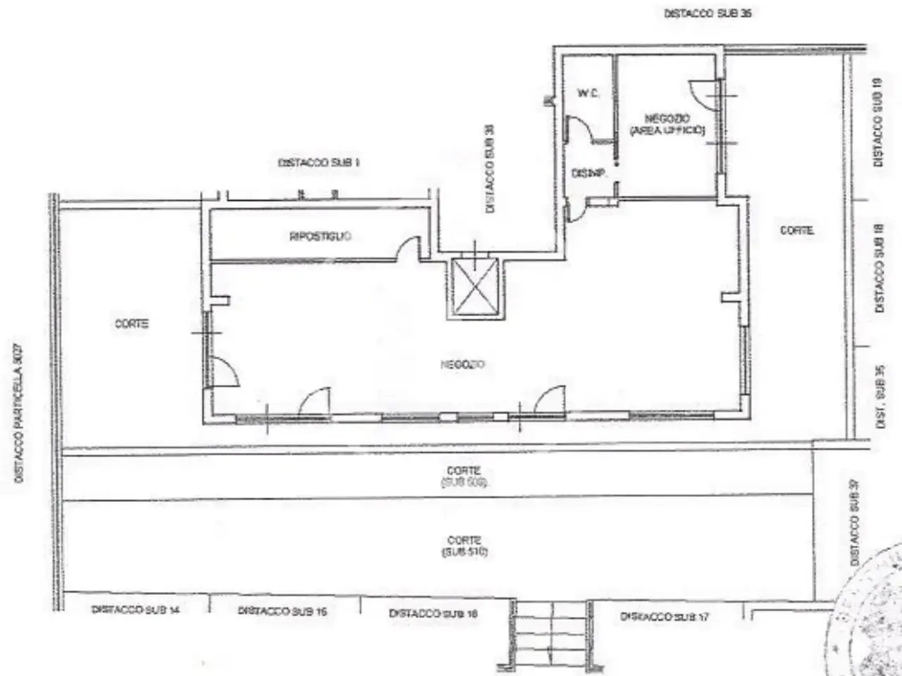 Negozio in Via Massa di San Giuliano, 363 363, Roma, {3} - Planimetria 1