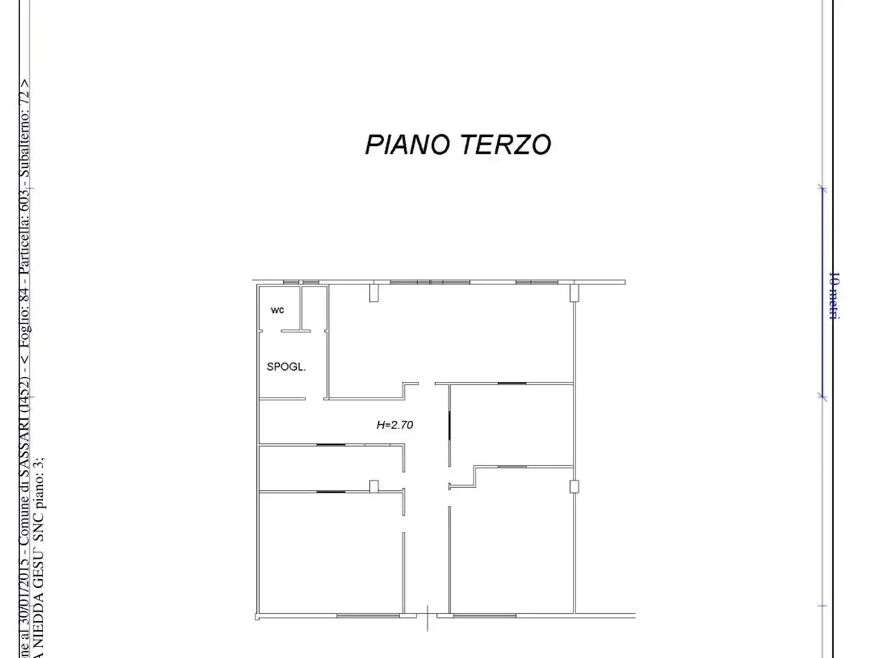 Negozio in Via Predda Niedda, Sassari, {3} - Planimetria 1