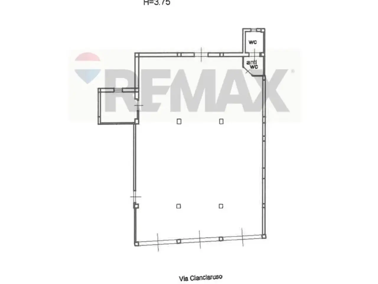 Negozio in Via Cianciaruso 42, Noicattaro, {3} - Planimetria 1