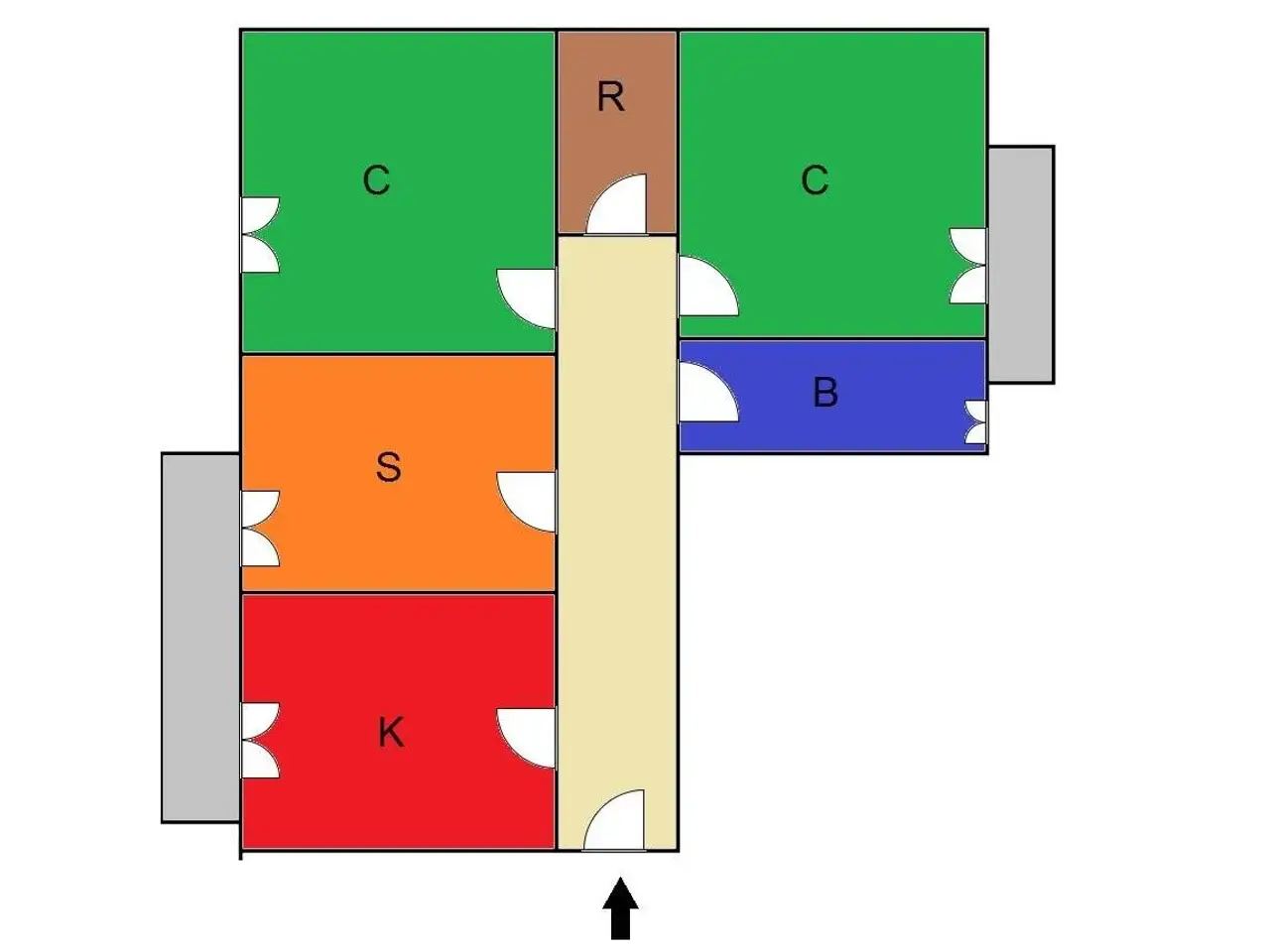 Trilocale in Via Luigi Papagni, Bisceglie - Planimetria 1