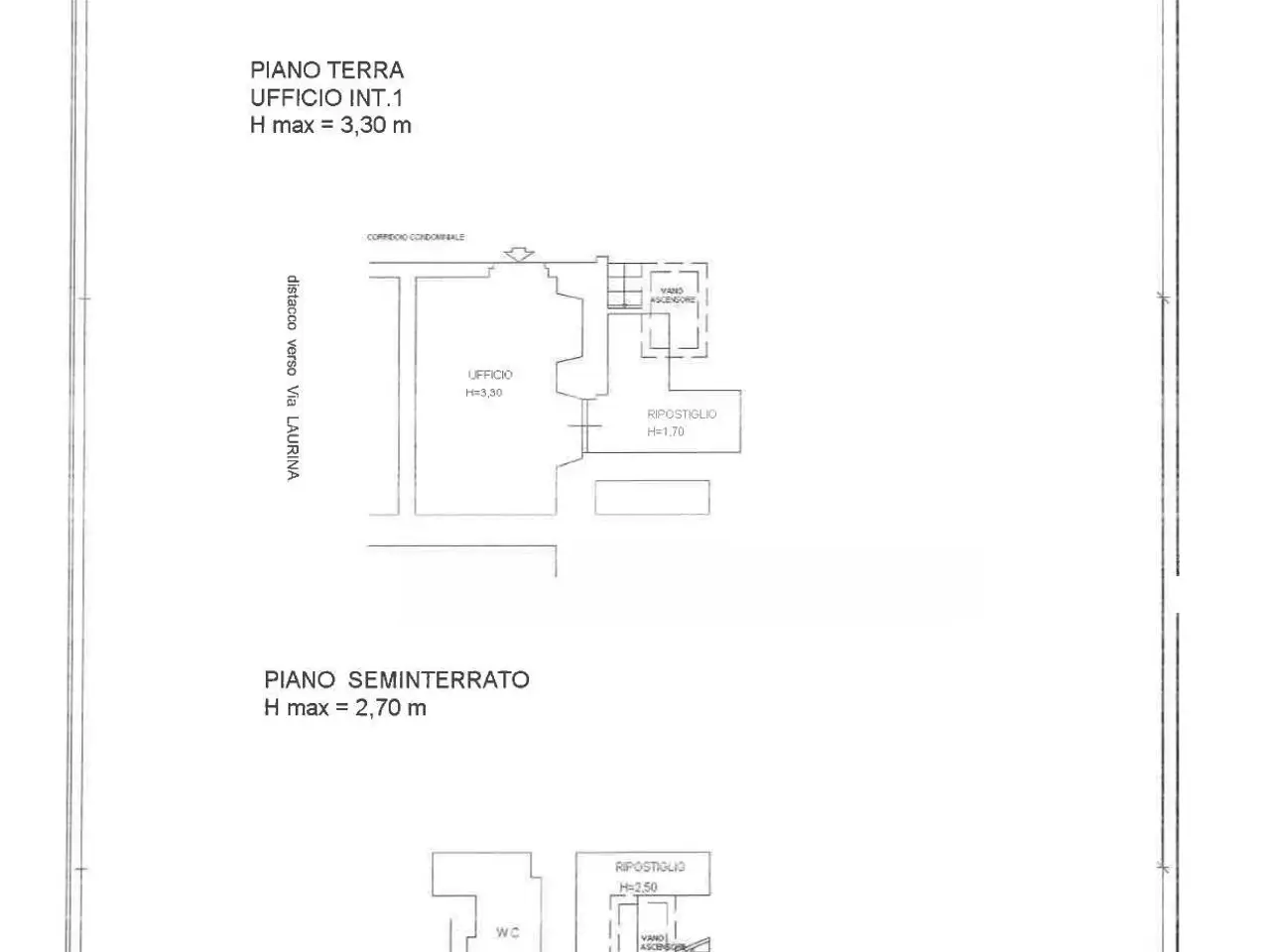 Magazzino in Via Laurina, Roma, {3} - Planimetria 1
