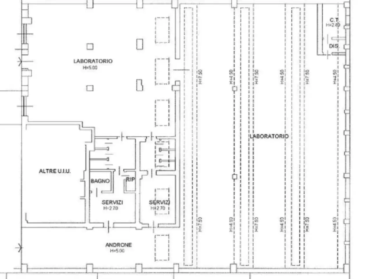 Capannone in Via Gardone 5, Milano, {3} - Planimetria 1