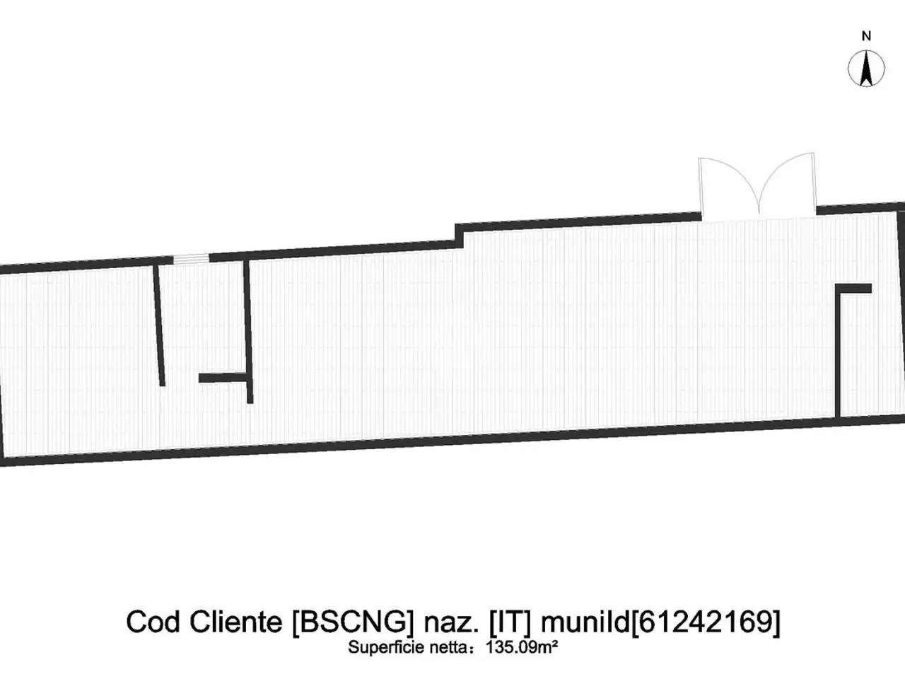 Magazzino in Via Guglielmo Oberdan 44, Brescia, {3} - Planimetria 1
