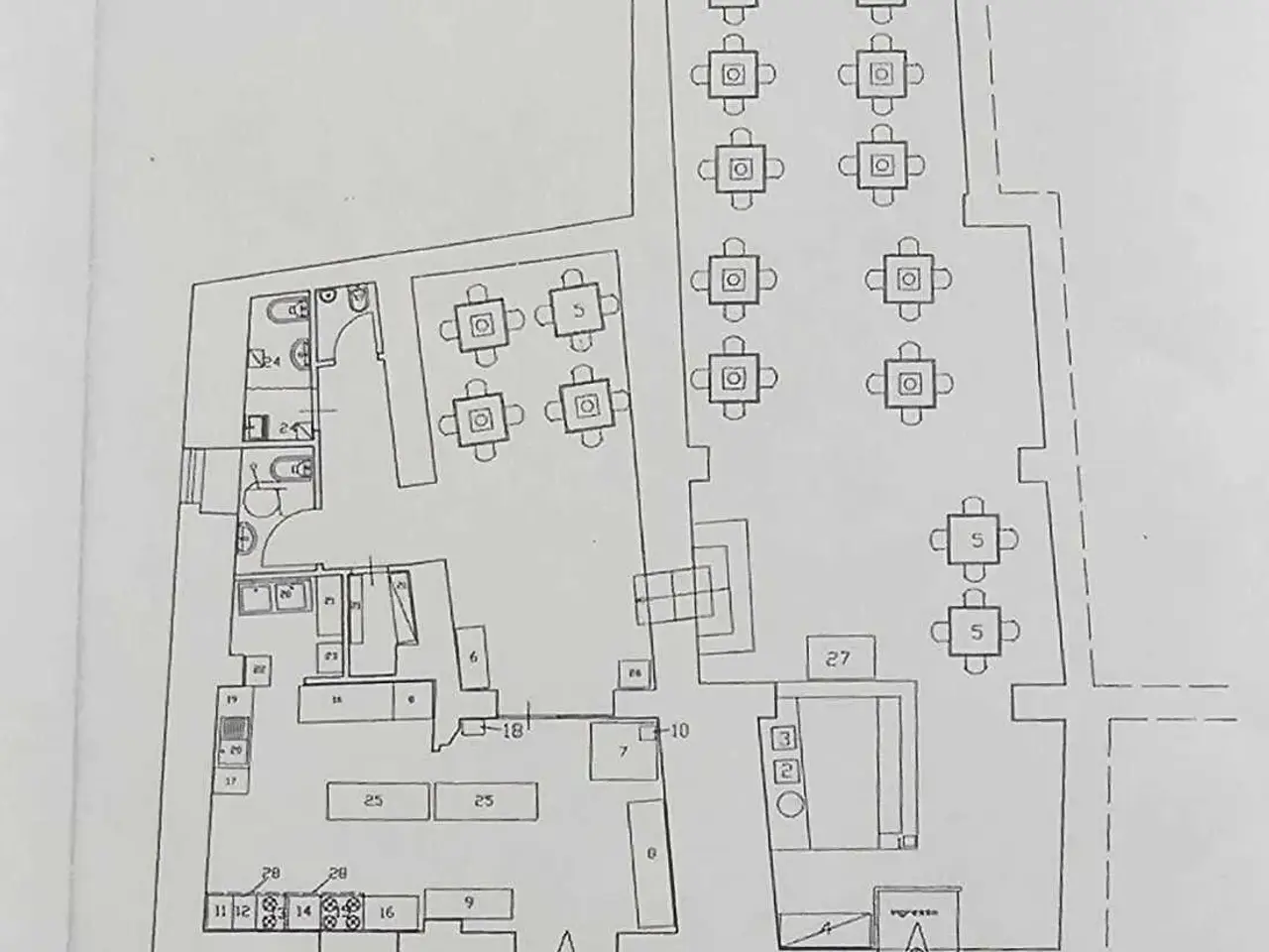 Ristorante in Via Pozzo Barone 30, Modica, {3} - Planimetria 1