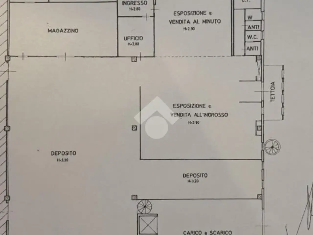 Capannone in Via Bosco 1, Morgano, {3} - Planimetria 1