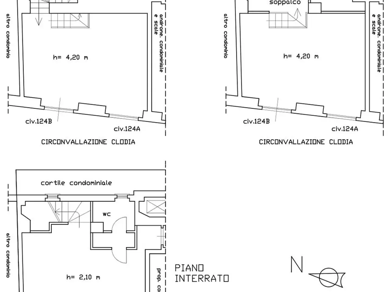 Negozio in Circonvallazione Clodia 124, Roma, {3} - Planimetria 1
