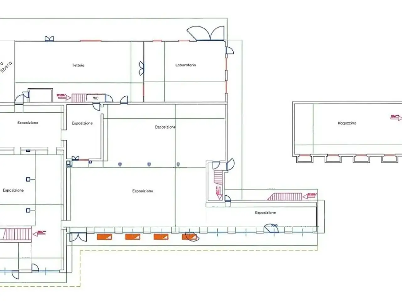 Negozio in Via Mariotto 1, San Colombano Al Lambro, {3} - Planimetria 1