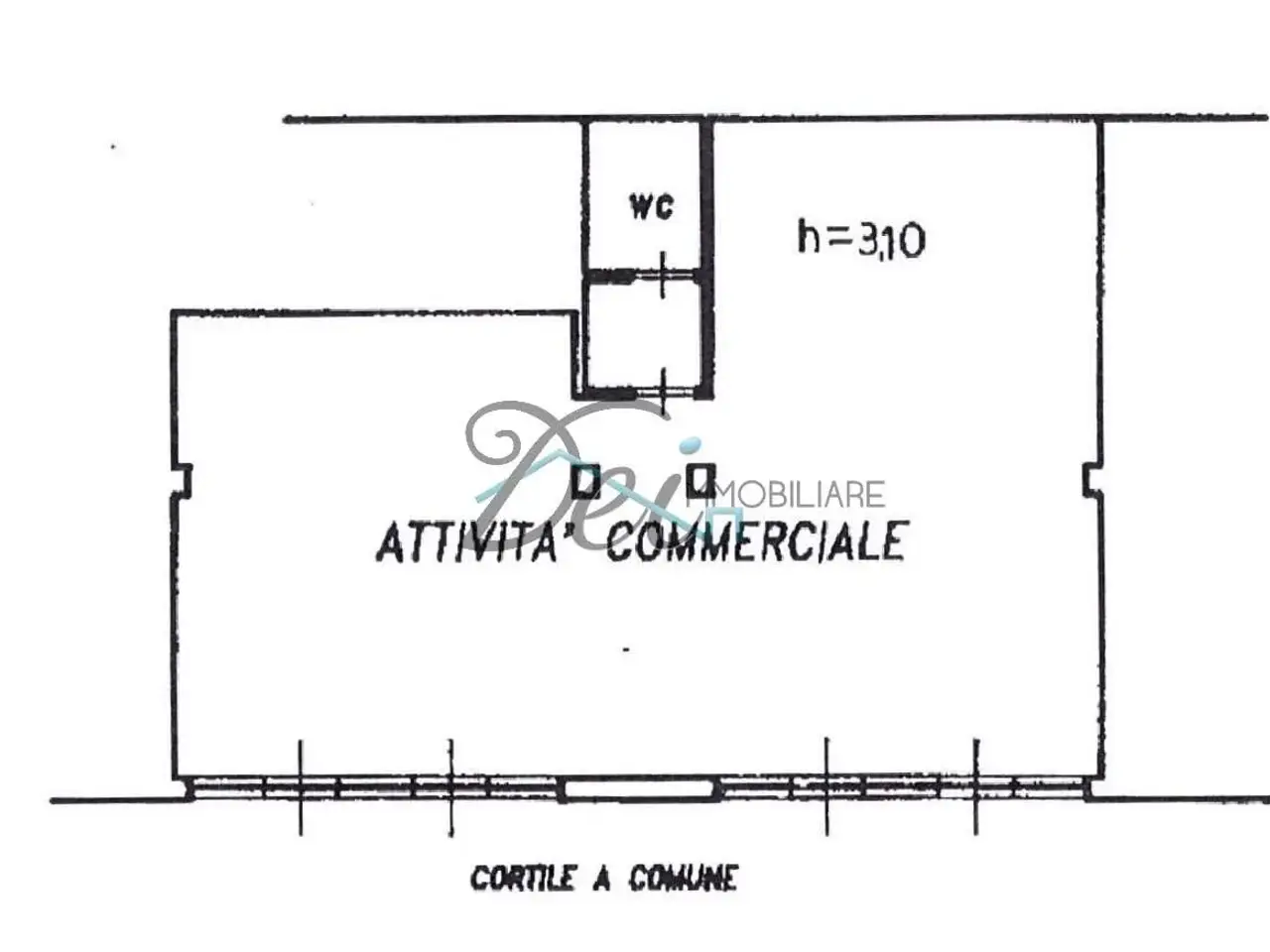 Negozio in  Via Matteo Civitali 460, Lucca, {3} - Planimetria 1