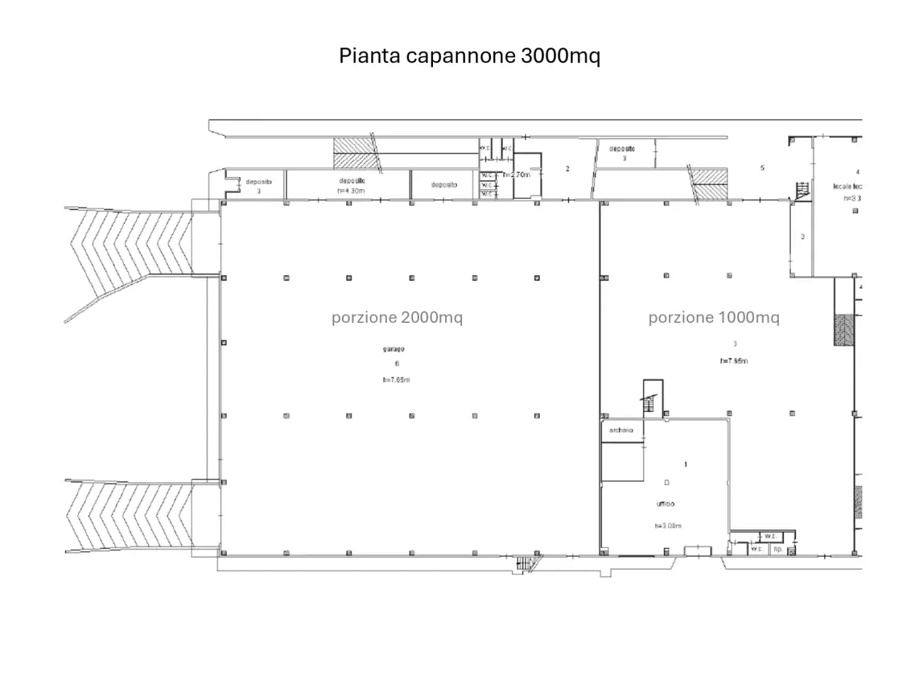 Capannone in Via delle Arti 151, Fiumicino, {3} - Planimetria 1
