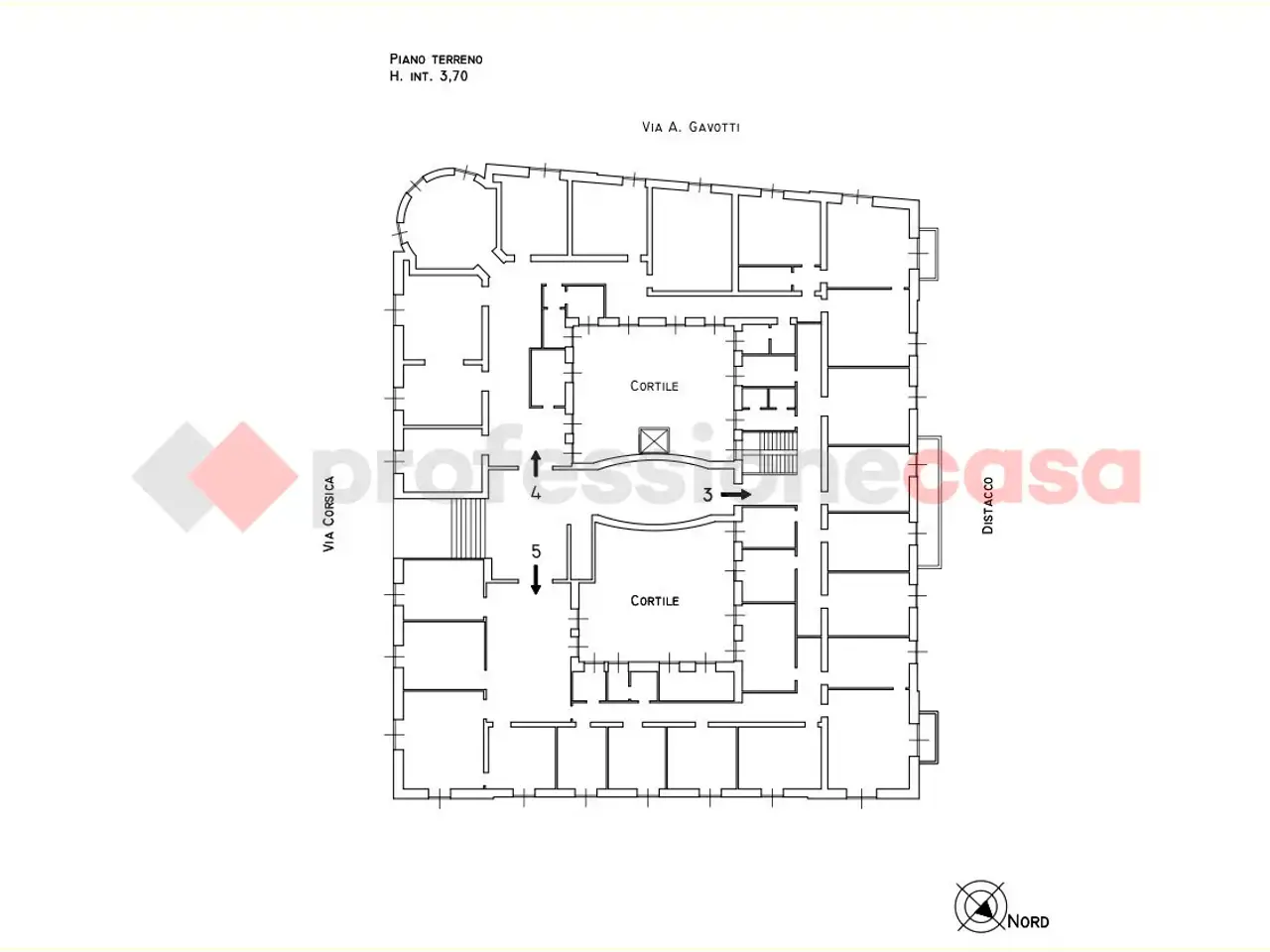 Ufficio in Via Corsica 21, Genova, {3} - Planimetria 1