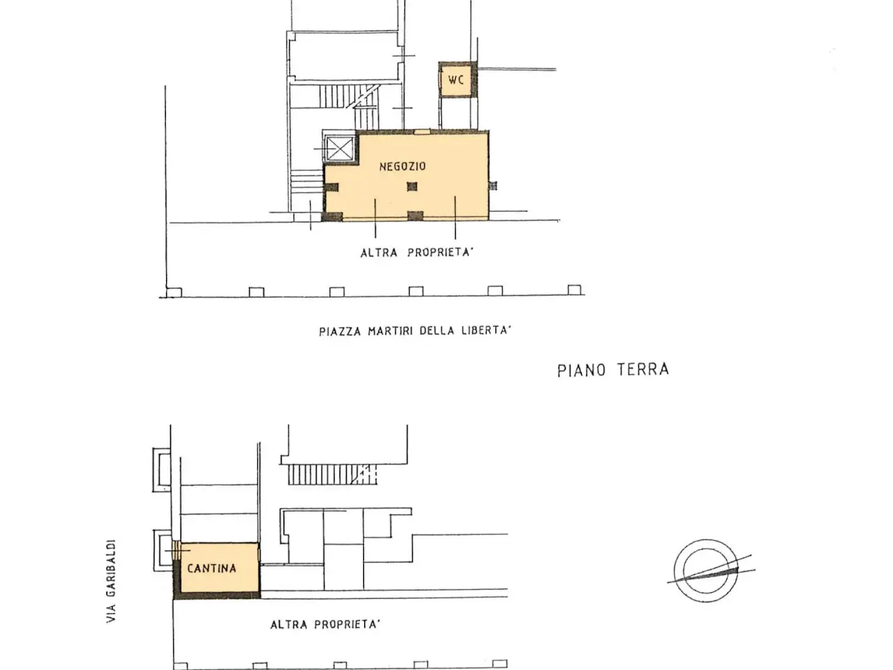 Negozio in Piazza Martiri della Libertà 2, Villasanta, {3} - Planimetria 1