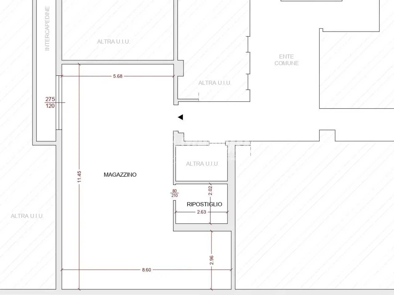Magazzino in Via Bernardo Rucellai 37//1, Milano, {3} - Planimetria 1