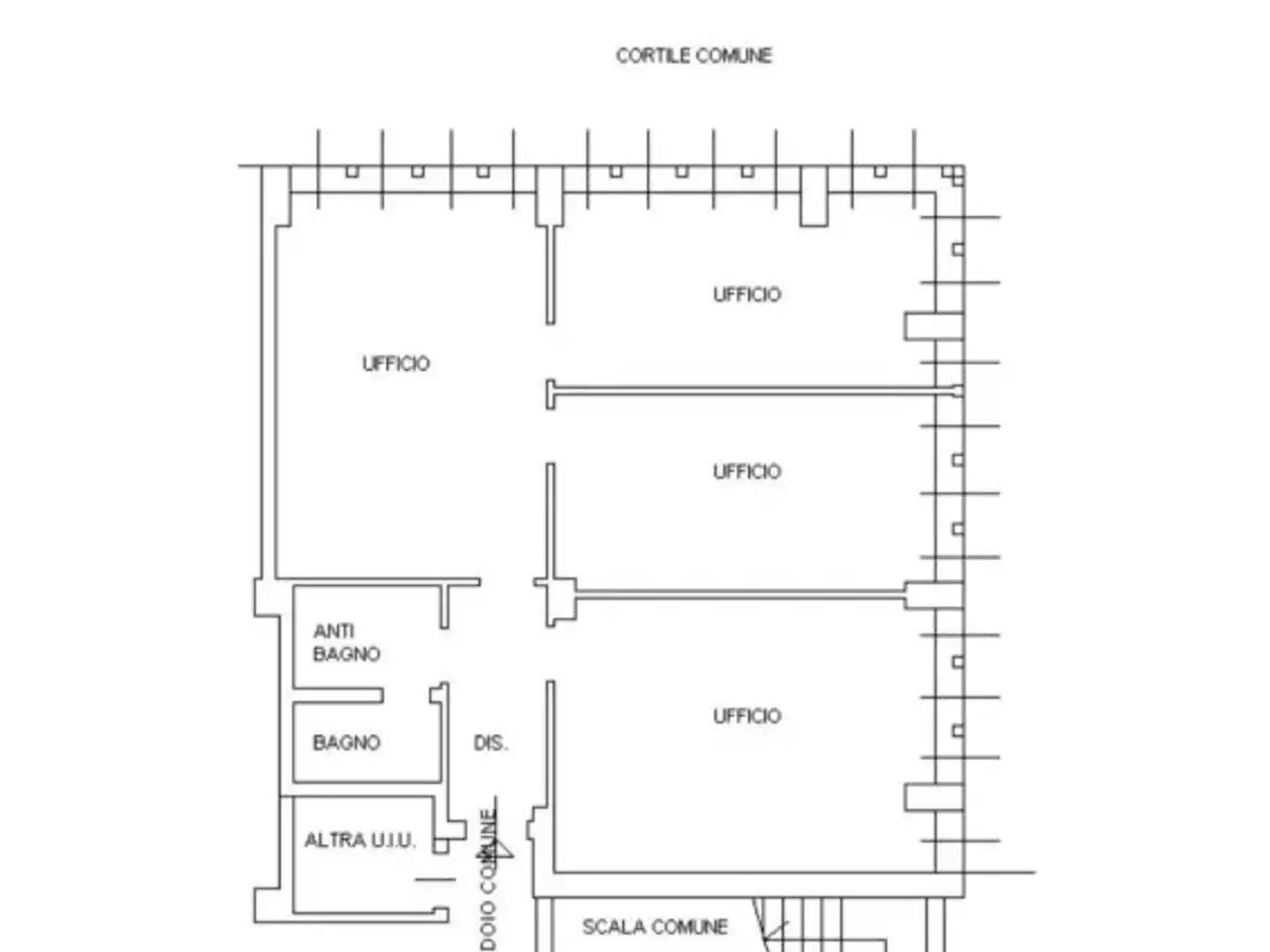 Ufficio in Via Noto 10, Milano, {3} - Planimetria 1