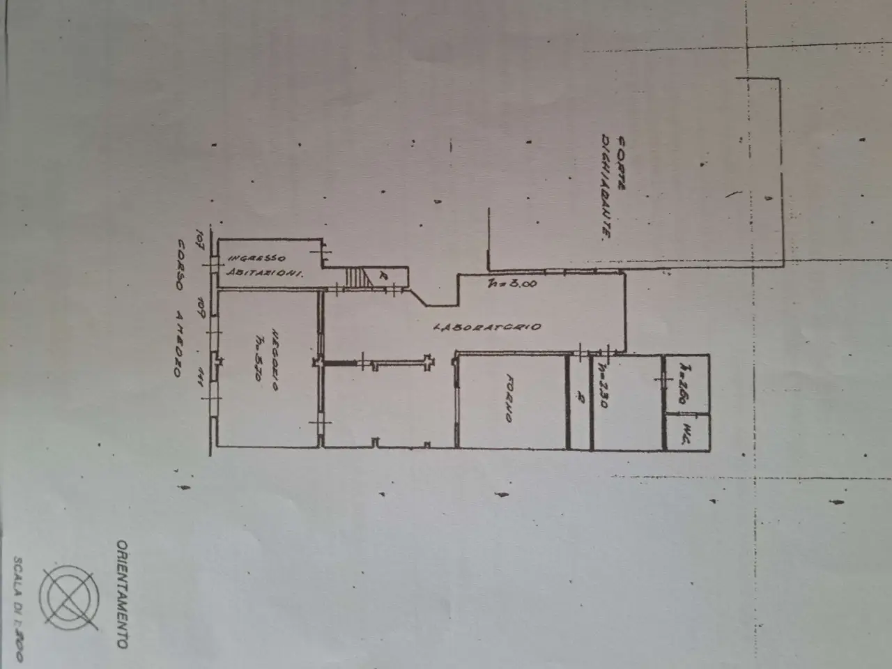 Negozio in Corso Amedeo  109, Livorno, {3} - Planimetria 1