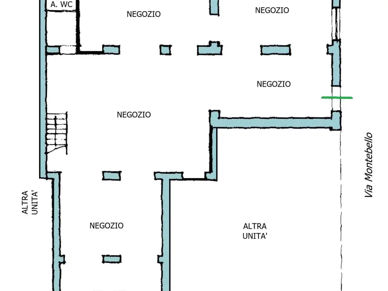 Negozio in Via M. Buniva 83, Pinerolo, {3} - Planimetria 1