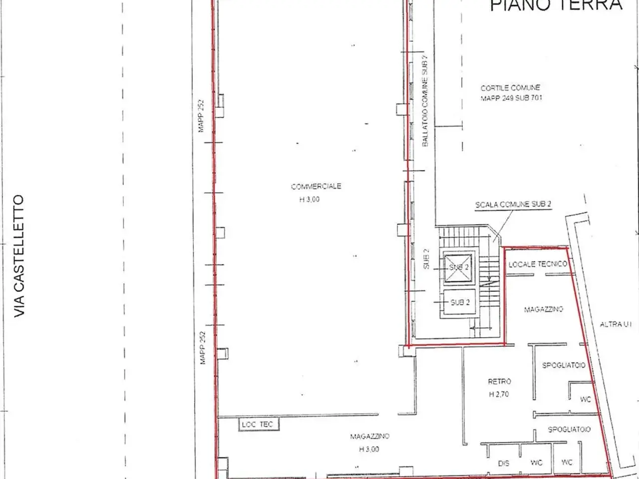 Negozio in Via Catelletto 52, Paderno Dugnano, {3} - Planimetria 1