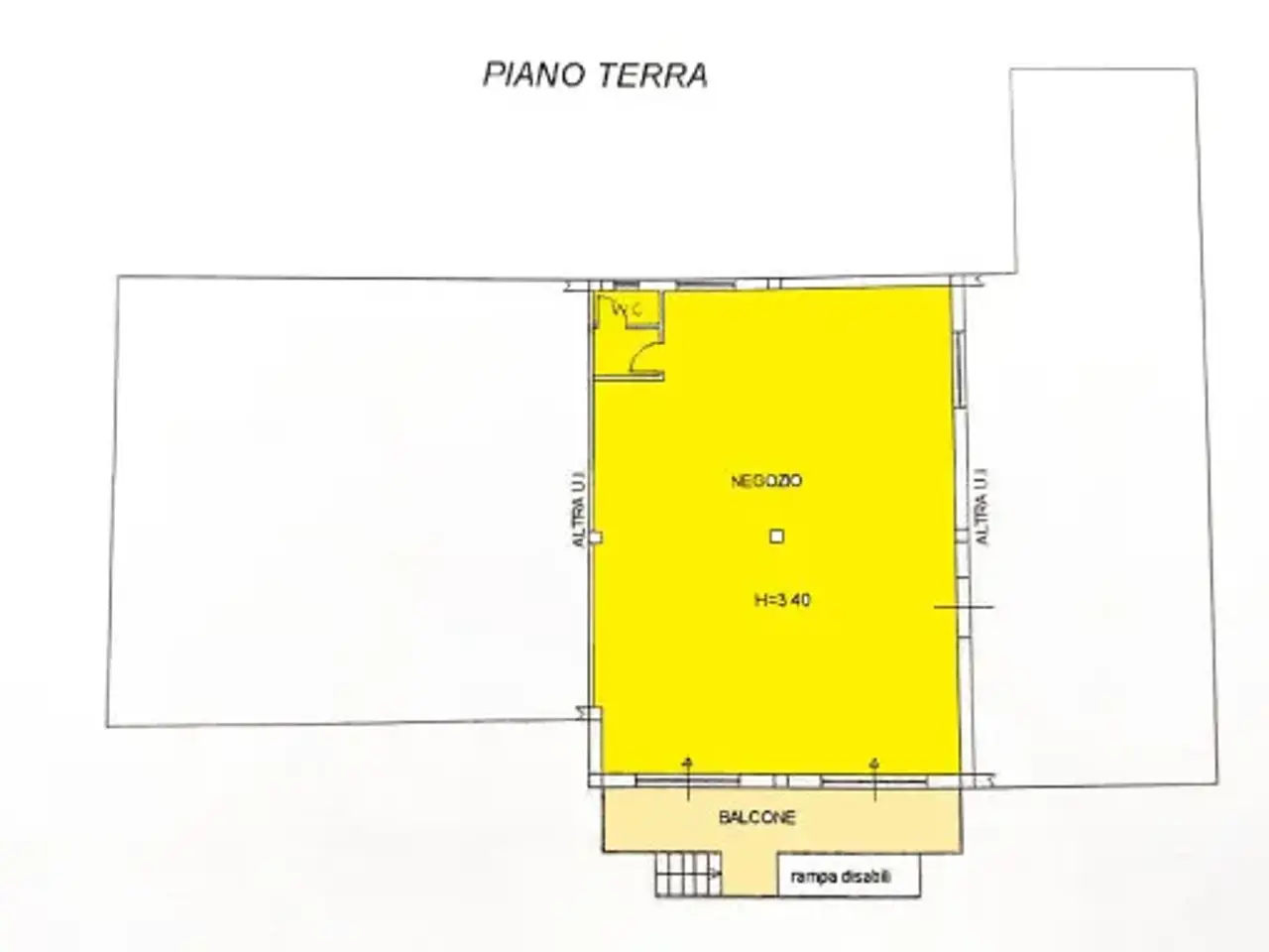 Negozio in Via Nevola 17, Corinaldo, {3} - Planimetria 1