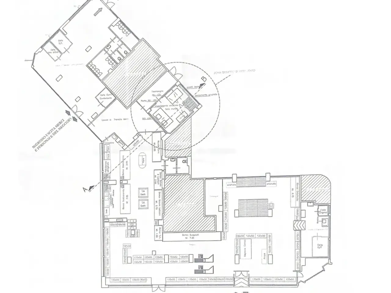 Negozio in Via Circondaria, Firenze, {3} - Planimetria 1