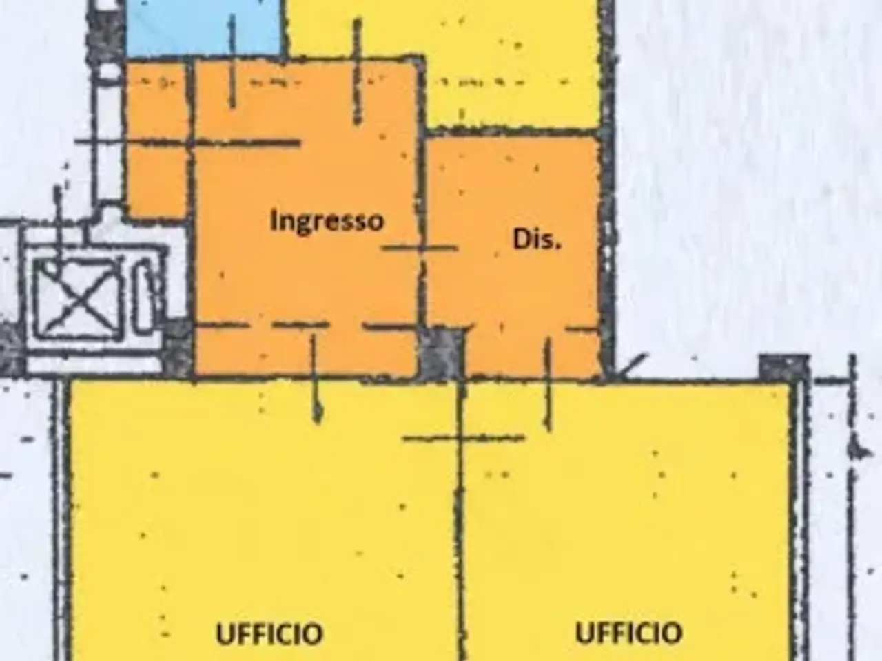Ufficio in Corso Carlo Brunet 1, Cuneo, {3} - Planimetria 1