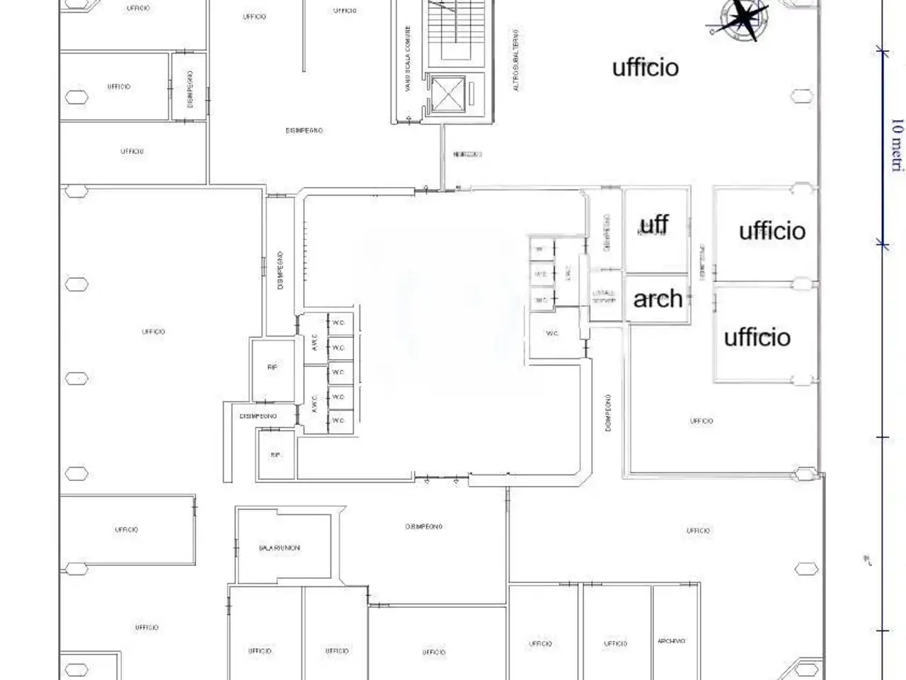 Ufficio in Via De Marini, Genova, {3} - Planimetria 1