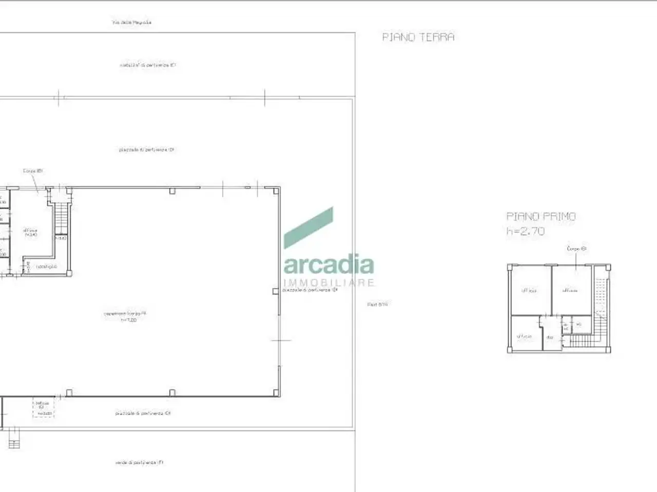 Capannone in Via delle Magnolie 8, Modugno, {3} - Planimetria 1