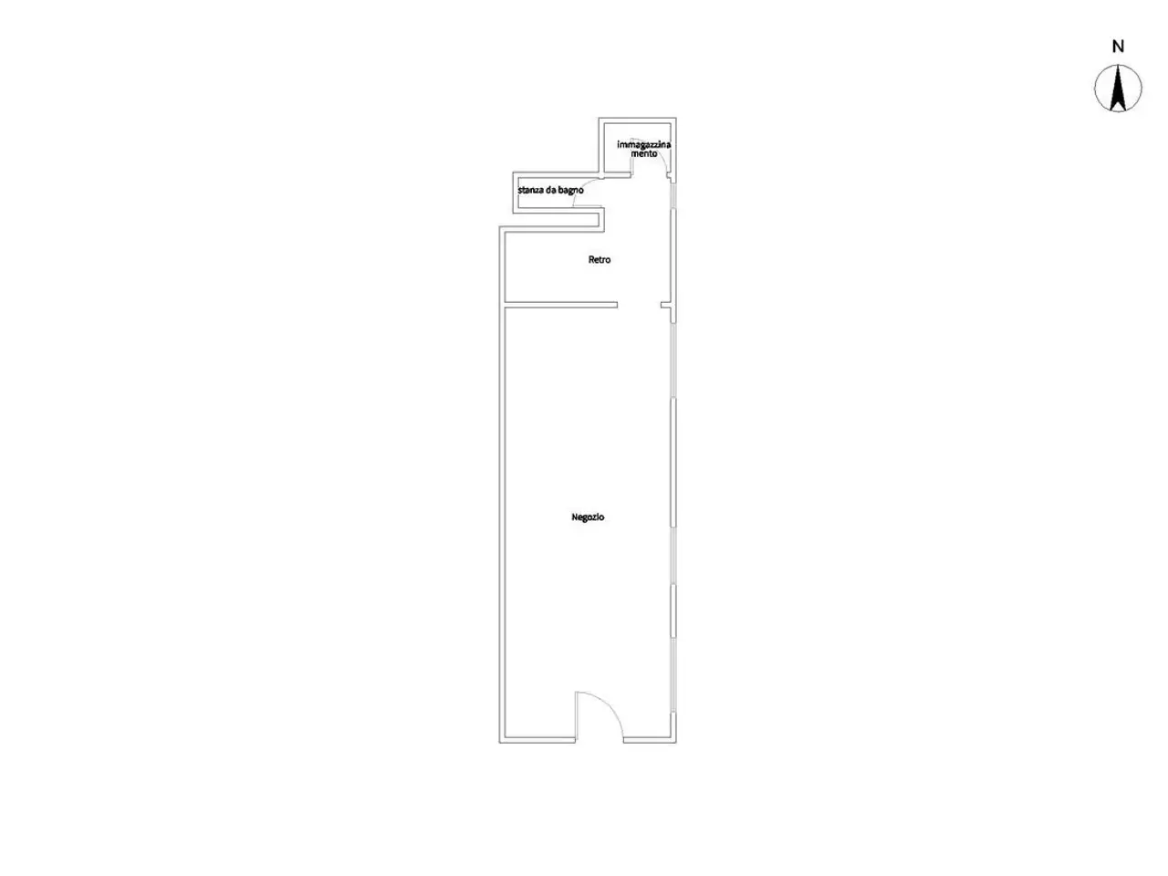Negozio in Via Aschenez 81, Reggio Calabria, {3} - Planimetria 1