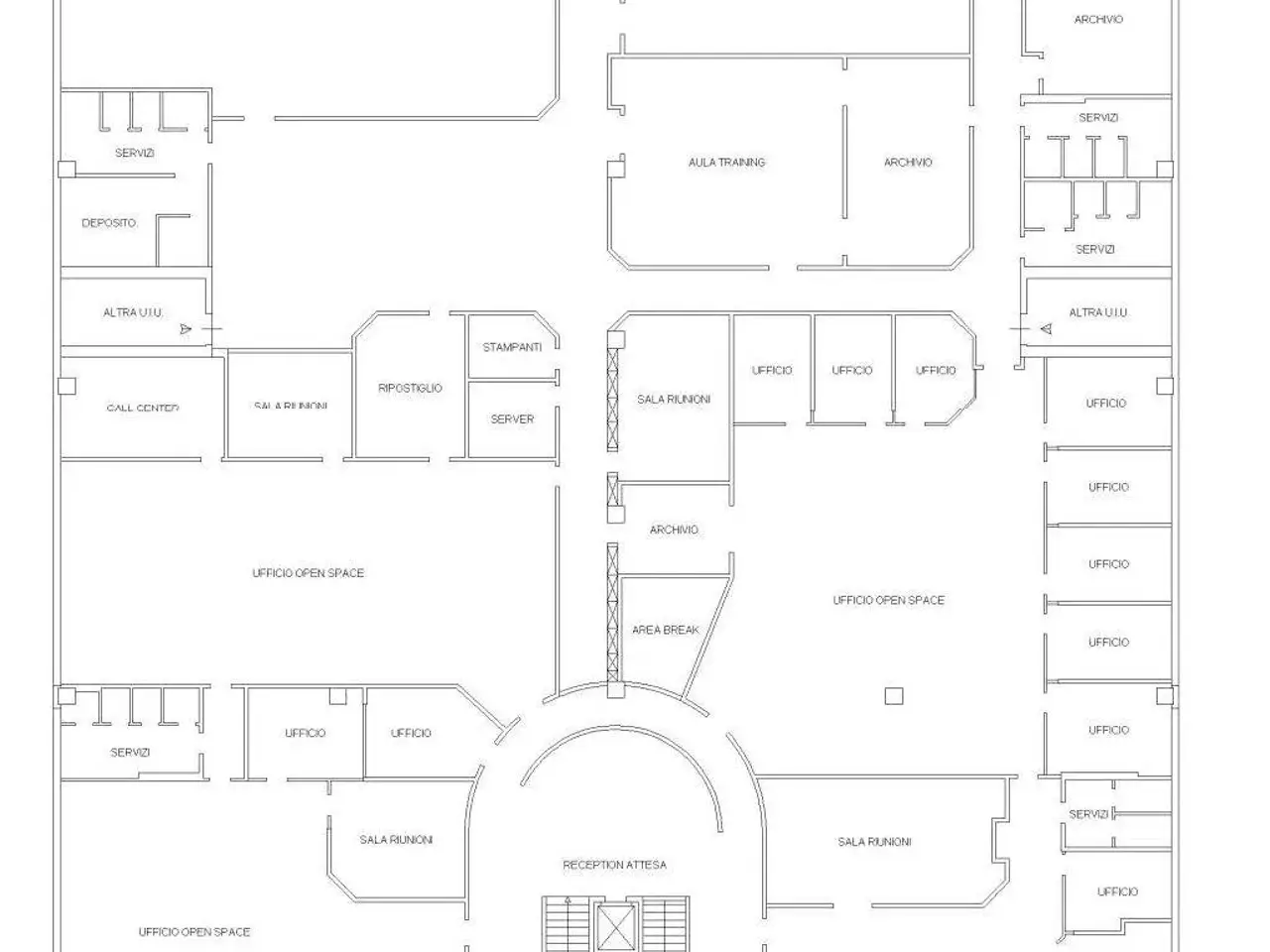 Ufficio in Via Raffaello Sanzio 19, Villasanta, {3} - Planimetria 1