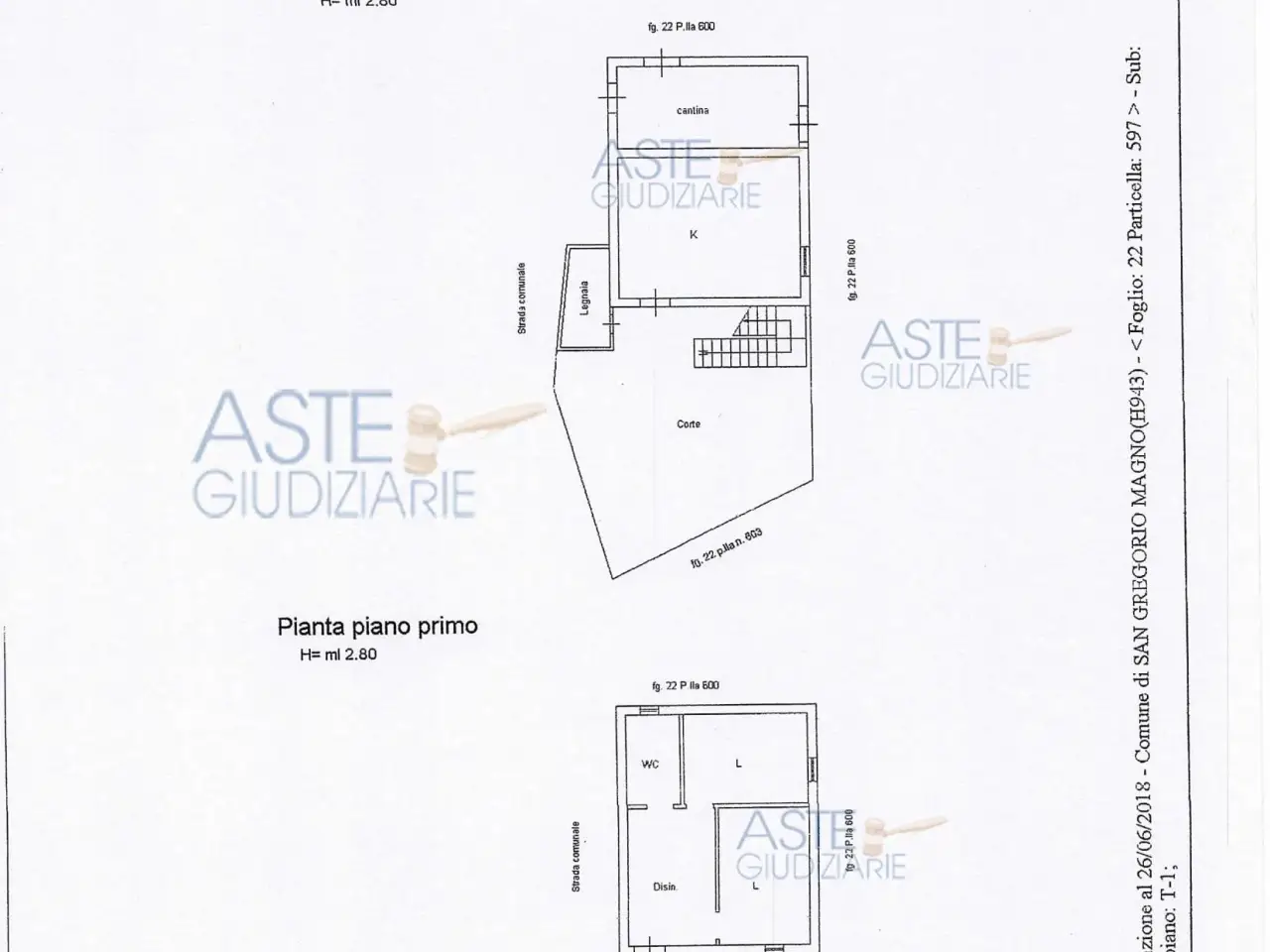 Autorimessa in Località Trappi, San Gregorio Magno, {3} - Planimetria 1
