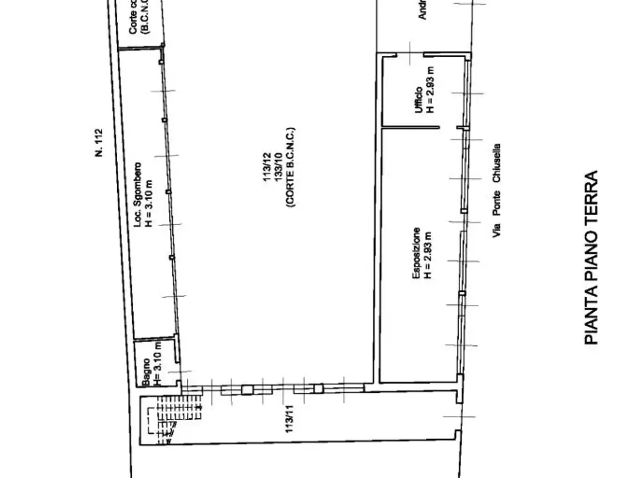 Palazzina commerciale in Via Ponte Chiusella 94, Romano Canavese, {3} - Planimetria 1