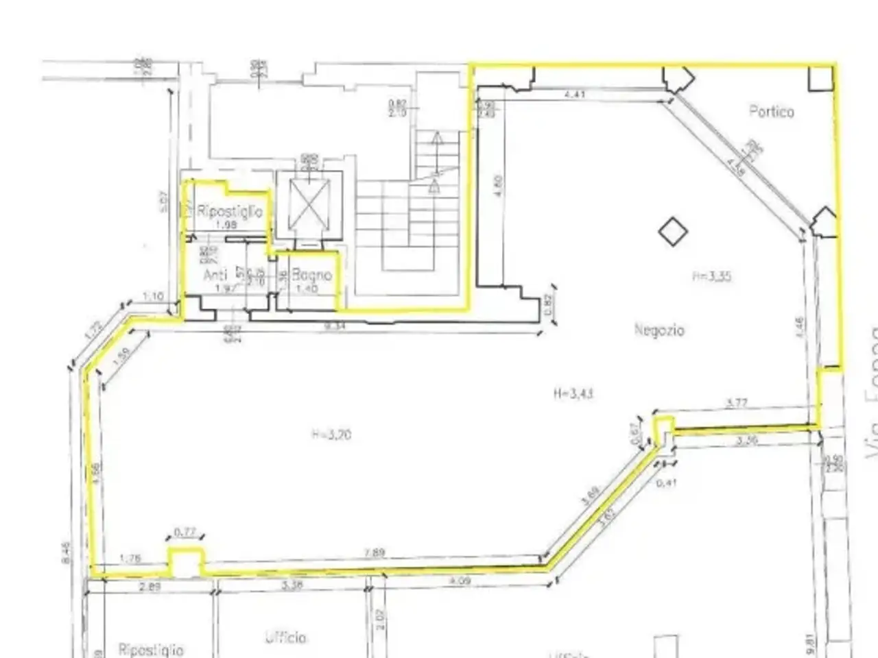 Bar in Via Solferino 4/a, Brescia, {3} - Planimetria 1