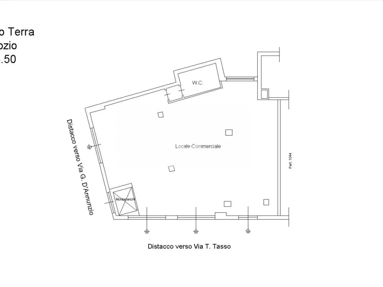 Negozio in Via Gabriele d'Annunzio, Lecce, {3} - Planimetria 1