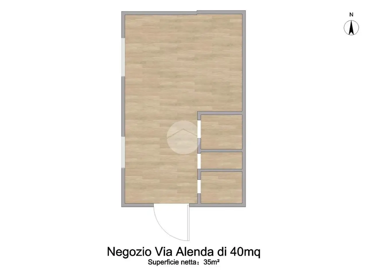 Negozio in Roma Via Alenda 32, Roma, {3} - Planimetria 1