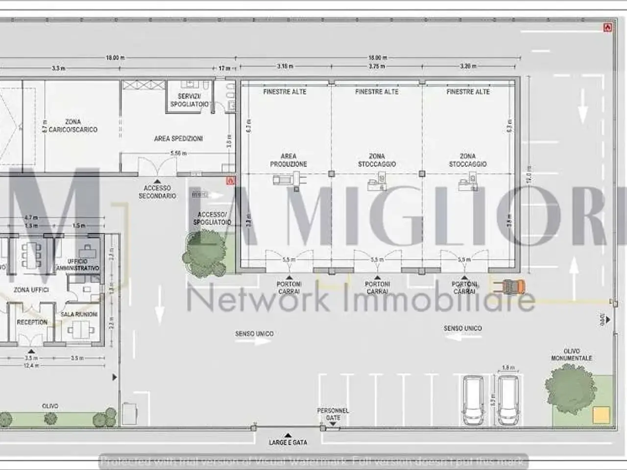 Ufficio in Viale Montegrappa 276, Prato, {3} - Planimetria 1