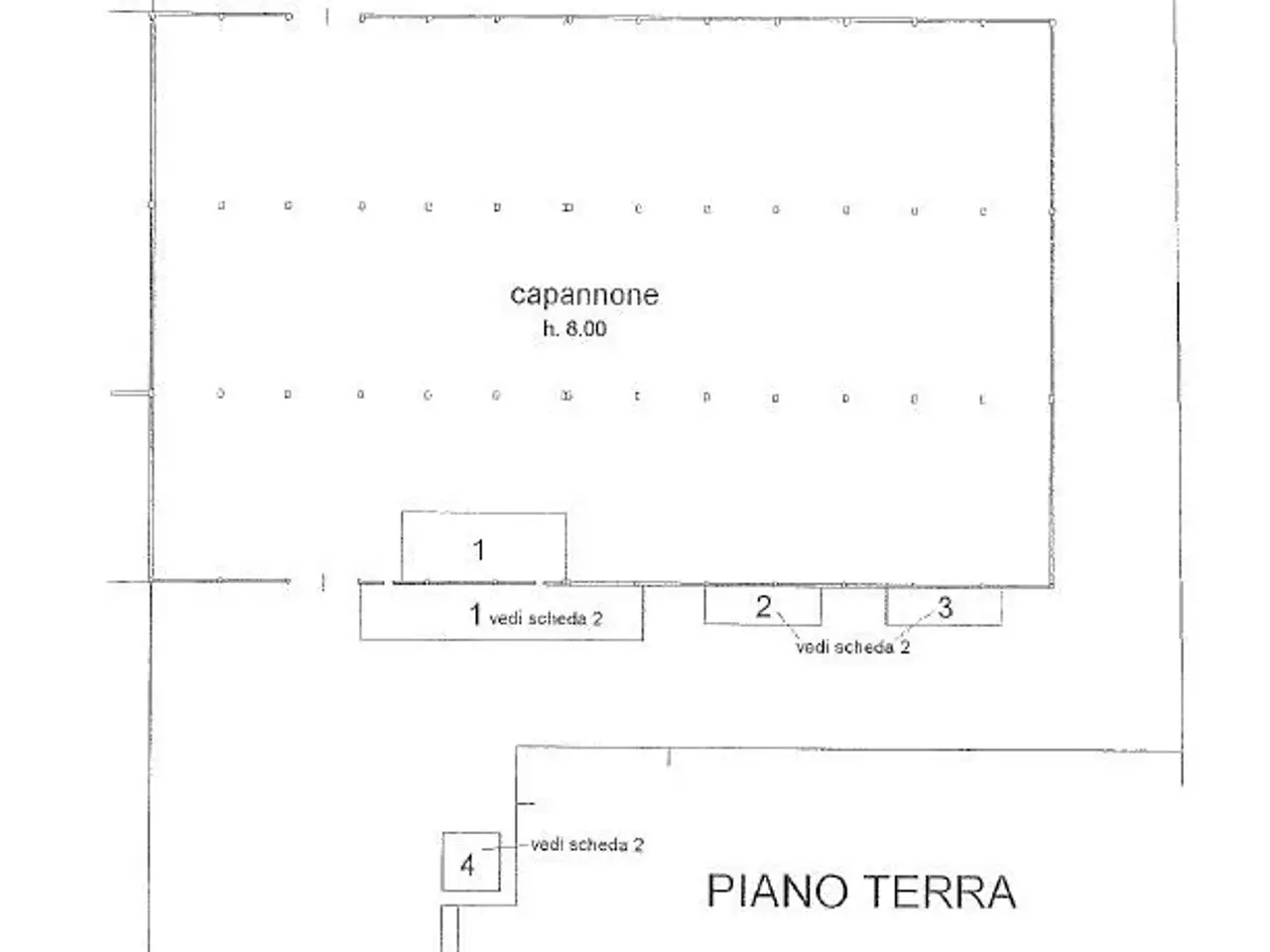 Capannone in , Faenza, {3} - Planimetria 1