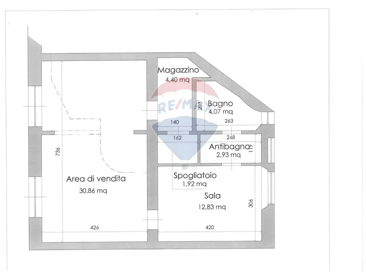 Bar in Via Bengasi 64, Livorno, {3} - Planimetria 1