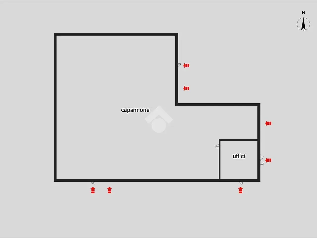 Capannone in Via Saletti, Pian Camuno, {3} - Planimetria 1