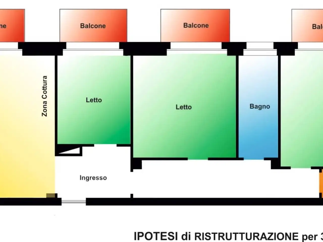 Trilocale in Viale Roma, Biella - Planimetria 1